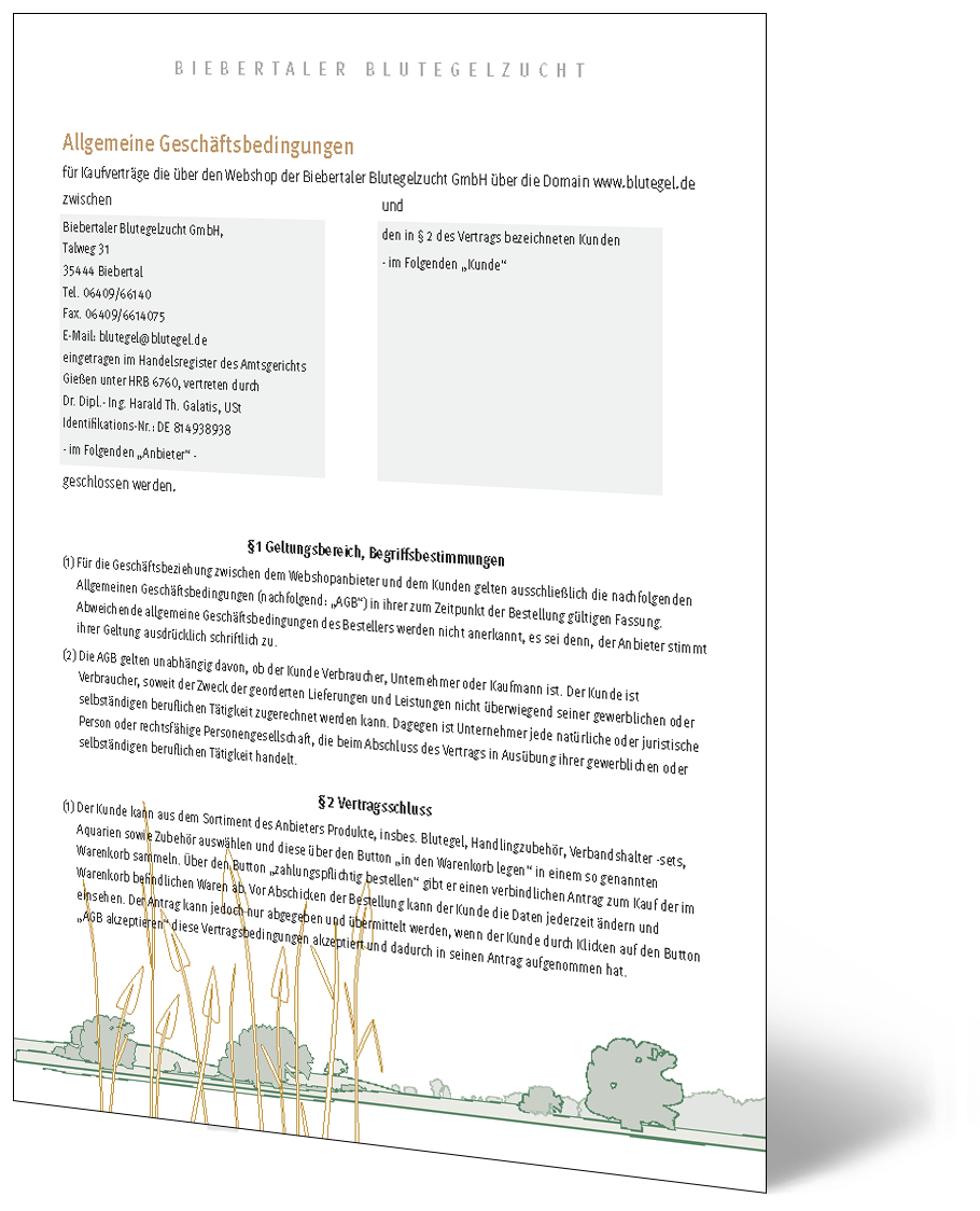 Geschäftsbedingungen AGB