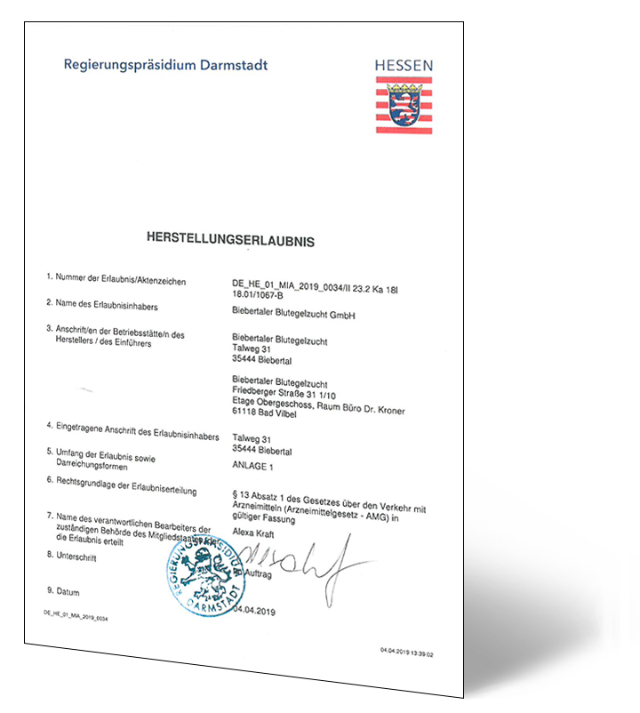 Herstellungserlaubnis