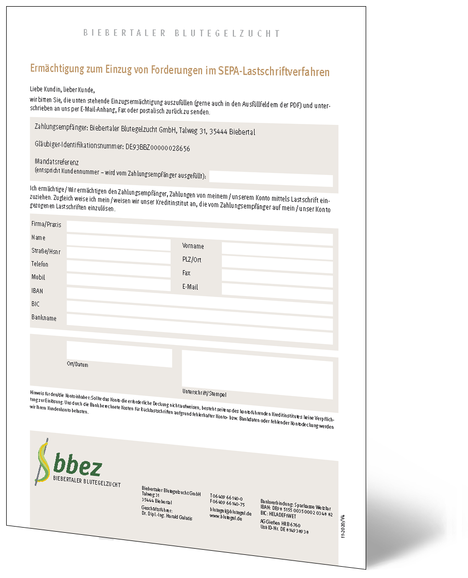 SEPA-Lastschriftmandat